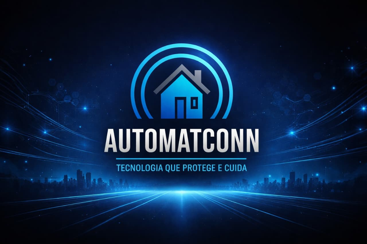 Símbolo Automatconn com casa estilizada